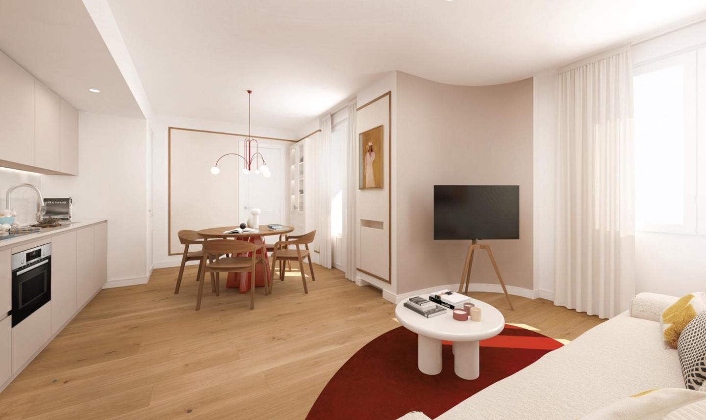 2-bed apartment with terrace in Almagro, Chamberí